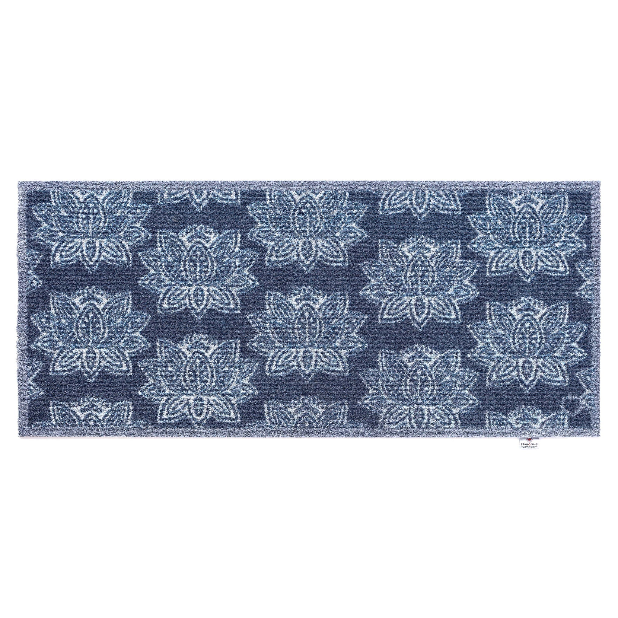 Woodblock 1 Navy Runner